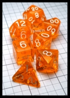 Dice : Dice - Dice Sets - Roll 4 Intitative Orange Clear and White - Gen Con Aug 2016